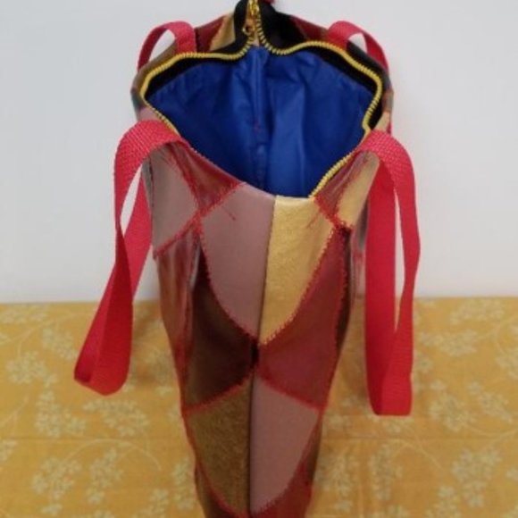 Handmade Colorful Triangular Pattern Bag - Picture 3 of 4